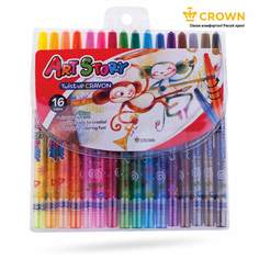Набор цветных карандашей CROWN, 16 цв., арт. 225400 - (3 набора)