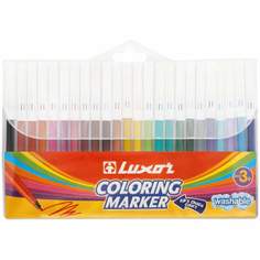 Набор фломастеров Luxor "Coloring", арт. 233887, 24 цв х 3 упак.