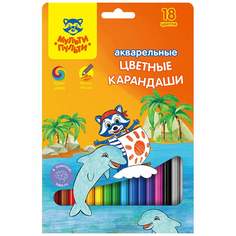 Набор цветных карандашей МУЛЬТИ-ПУЛЬТИ, 18 цв., арт. 239782 - (3 набора)