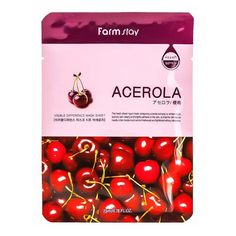 Тканевая маска для лица FarmStay Visible Difference Mask Sheet Acerola для всех типов кожи