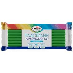 Пластилин классический Гамма арт. 274071, 250 г., зеленый, 3 шт. Gamma
