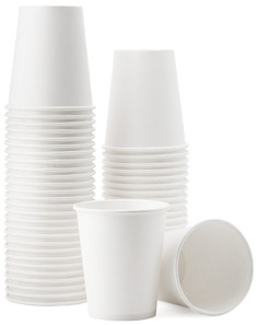 Набор одноразовых бумажных стаканов КИТ белый 250 мл 200шт