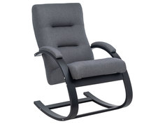 Кресло-качалка Милано Серый, жаккард / Венге Мебель Импэкс