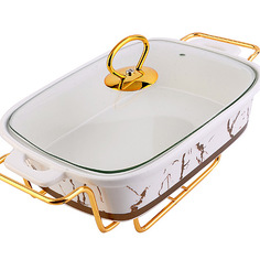 Мармит 1,2л на 1 свечу с крышкой на подставке 31392 Loraine