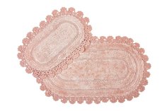 Набор ковриков для ванной комнаты и туалета с гипюром Berceste Hoff