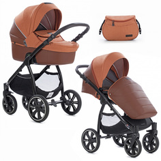Коляска детская 2 в 1 Noordi Fjordi Melange Sport Leather 662848/SP Оранжевый