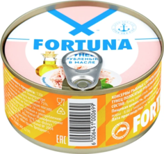 Тунец Fortuna рубленый в масле 185 г Фортуна