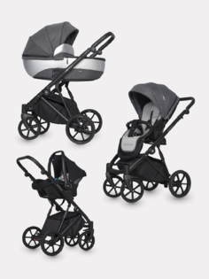 Детская коляска NANO PRO 3 в 1 Riko 02 Onyx темно-серый