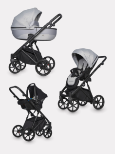 Коляска NANO PRO 3 в 1 Riko 01 Grey Fox серый