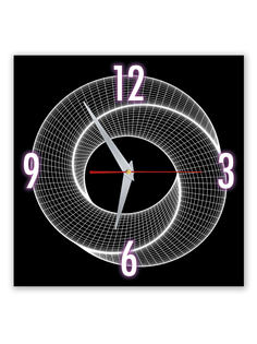 Часы настенные Decoretto интерьерные Иллюзия 30х30 см стеклянные