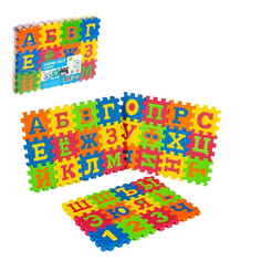 Конструктор-коврик «Алфавит», рамки-вкладыши, 36 деталей Iq Zabiaka