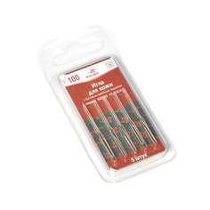 Набор игл для швейной машины Arti №100 для кожи, 5 игл Иглы Арти