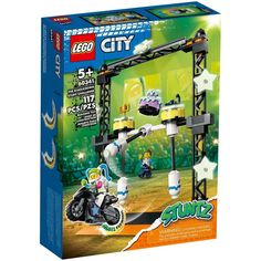 Конструктор LEGO City Трюковое испытание Нокдаун 60341, 117 деталей