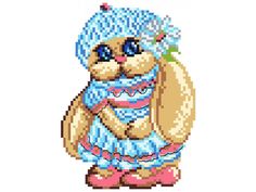 Рисунок на канве Матренин Посад Зайка 1916