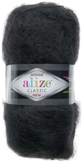 Пряжа Alize 2565320 Mohair classic черный