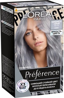 Краска для волос LOreal Paris Preference тон 10.112 дымчатый серый 243 г