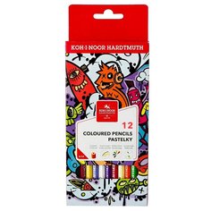 Карандаши цветные Koh-I-Noor Teenage 12 цветов шестигранные
