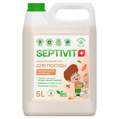 Средство для мытья посуды Septivit Premium Миндальное молочко 5л