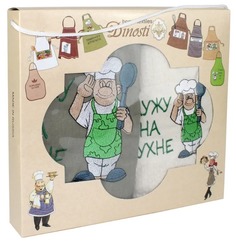 Набор кухонный фартук + полотенце ФС-23 Служу на кухне ДТ Bravo