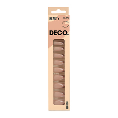 Набор накладных ногтей DECO FEROSH sparkle french 24 шт + клеевые стикеры 24 шт Deco.