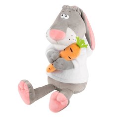 Мягкая игрушка Maxitoys Кролик Семёныч в худи с морковкой 20 см, MT-MRT02228-4-20