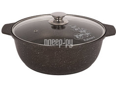 Кастрюля-жаровня Kukmara Мраморная 4L Coffee жмк42а No Brand