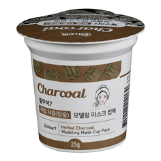 Маска для лица ZELLKUR, альгинатная, с древесным углем, очищающая, 25 г