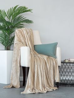 Плед РИЗОНТЕ 200х220 100% плстр 350 г/м2 светло-бежевый Dome