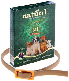 №1 NATUREL BIO 35 см ошейник для щенков от внешних паразитов No Brand