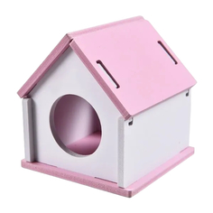 Домик для мелких грызунов Homepet пластиковый 9,5 х 9,5 х 10 см