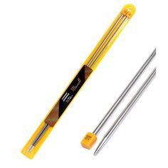 Спицы прямые 35 см, металл, 5,0 мм Maxwell