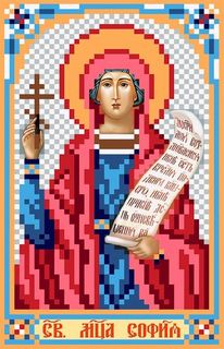 Рисунок на ткани «Святая Софья» Матренин посад