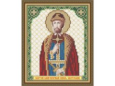 Рисунок на ткани «Святой Благоверный Князь Святослав» Арт Соло