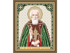 Рисунок на ткани «Святой Преподобный Сергий Радонежский Чудотворец» Арт Соло