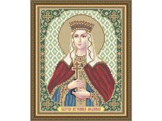 Рисунок на ткани «Святая Мученица Людмила» Арт Соло