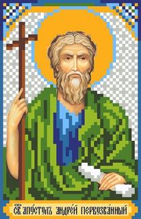 Рисунок на шелке «Святой Андрей» Матренин посад