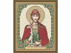 Рисунок на ткани «Святой Благоверный Князь Андрей Боголюбский» Арт Соло