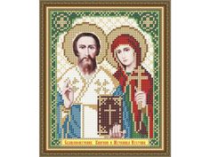 Рисунок на ткани «Святые Мученики Киприан и Иустина» Арт Соло