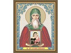 Рисунок на ткани «Святой Преподобный Арсений Коневский» Арт Соло