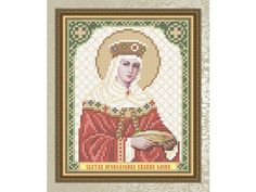 Рисунок на ткани «Св. Преподобная Княжна Елена» Арт Соло