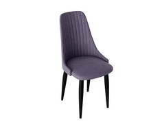 Франк исп.2 ДП2-30 Стул (конус) (Черный матовый/Микровелюр Фиолетовый) Triya