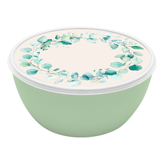 Миска с крышкой с декором 2,8 л No Brand