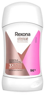 Дезодорант-антиперспирант стик для тела Rexona Clinic Protect 40 мл