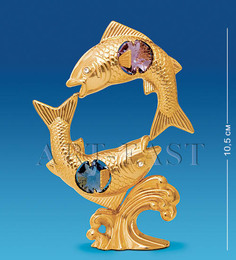 Фигурка Знак зодиака Рыбы с цв.кр. (Юнион) AR-4192/ 1 113-60269 Crystal Temptations