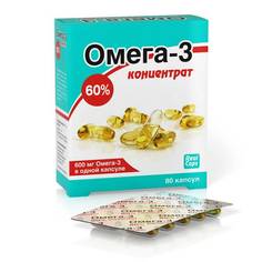 Омега-3 концентрат 60% капс.1000мг №80 РеалКапс