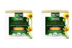 Крем ночной Чистая Линия Арника и жимолость 45+ 45 мл 2 шт