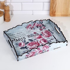 Поднос большой "Париж",38х28х7 см No Brand