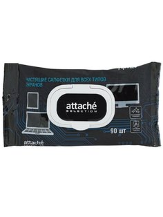 Салфетки Attache Selection д/экранов, с клапаном, 90 шт, XXL