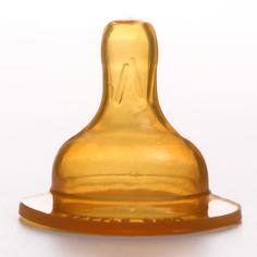 Соска силиконовая, широкое горло, от 0 мес., медленный поток, фасовка 20 шт