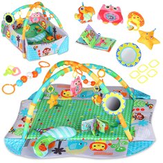 Развивающий коврик Smart Baby Путешествие в Африку, голубой, в/к 66х10х50,5 см